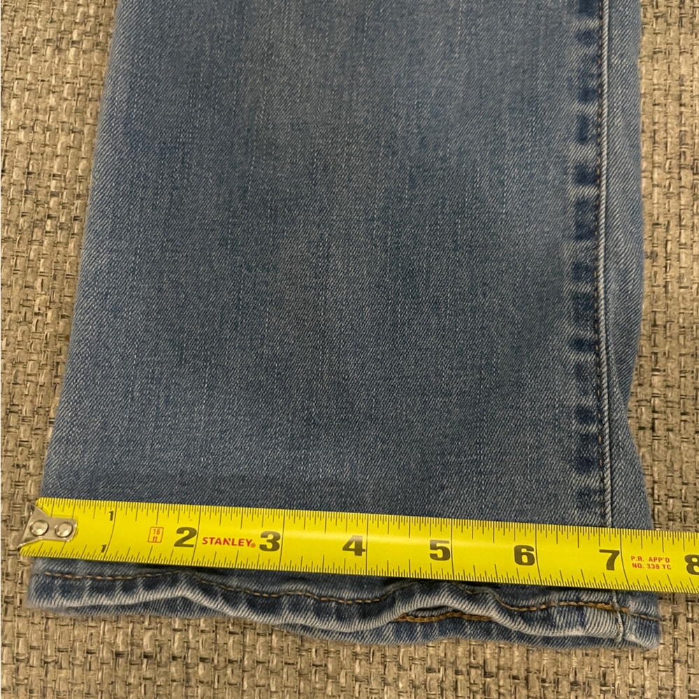 Old Navy Kicker Boot-Cut Jeans Womens 6 Short Blue Mid-Rise Stretch Denim Y2K - Picture 11 of 13